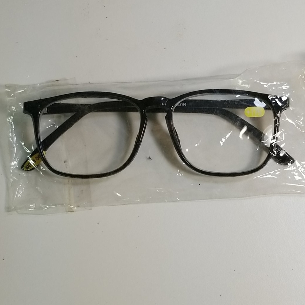 Reading glasses black frame +175